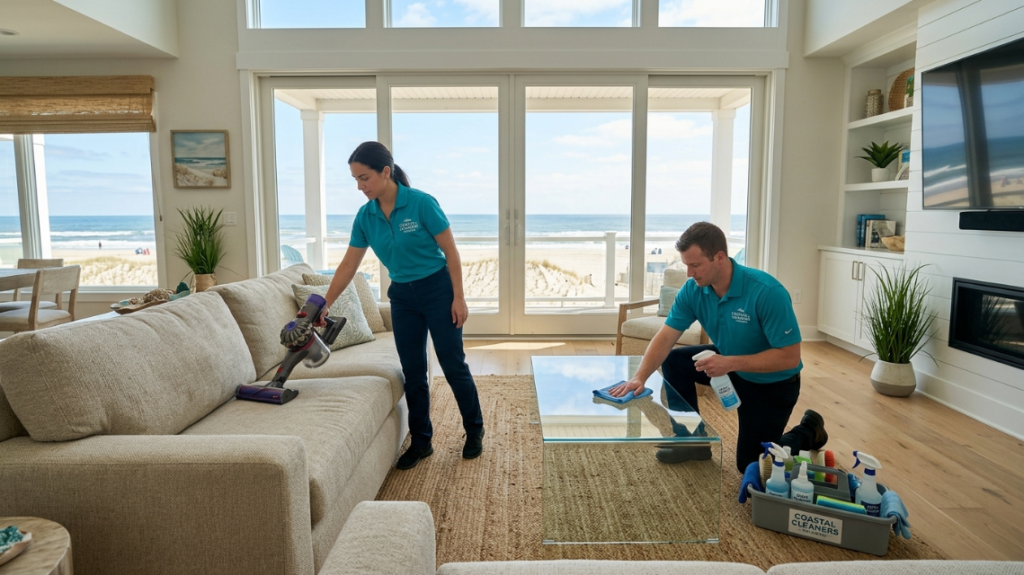 reliable Airbnb cleaner Delaware beach towns professional team cleaning vacation rental